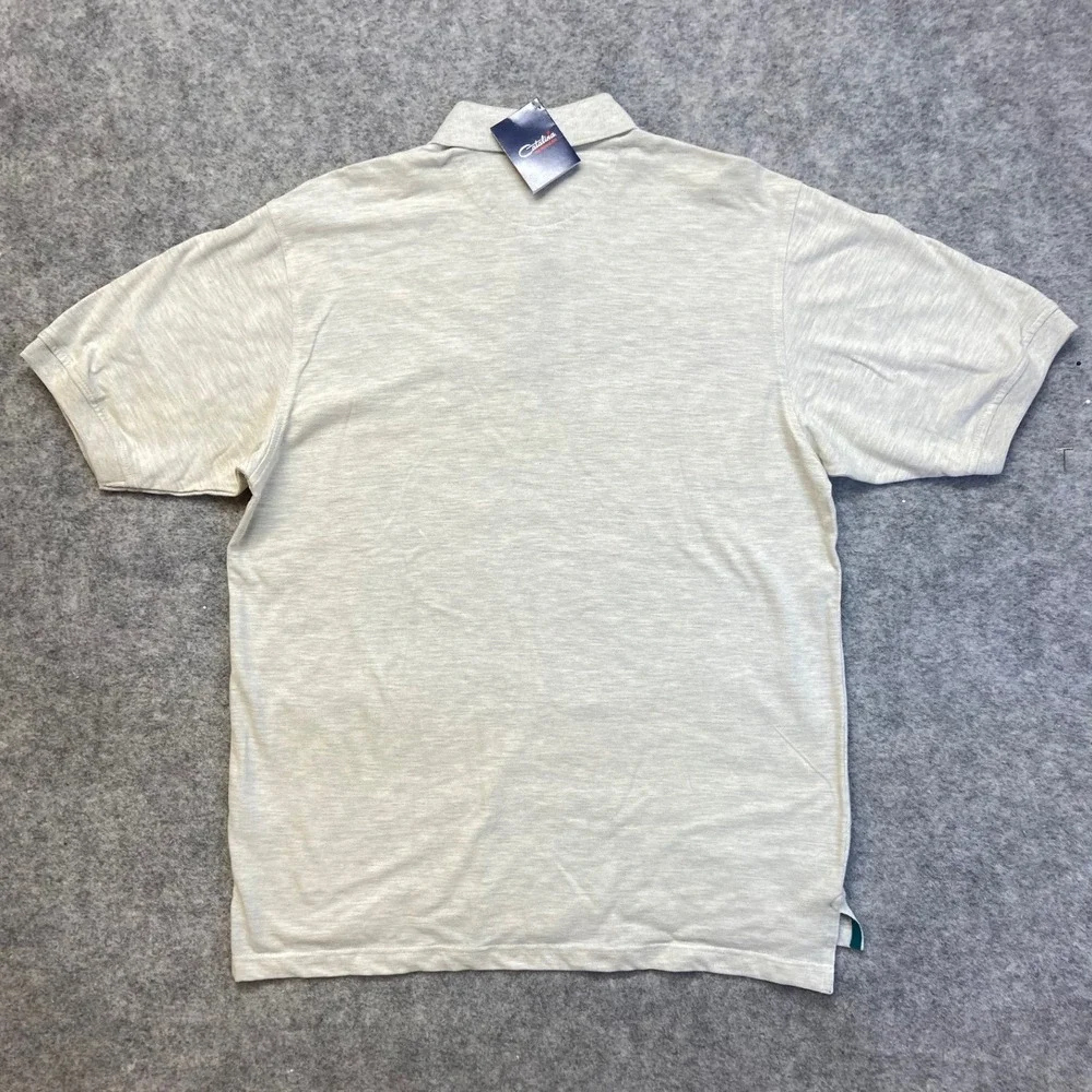 Catalina Polo Shirt Men's Size Large Gray Pique Cotton Short Sleeve NWT - Picture 2 of 10